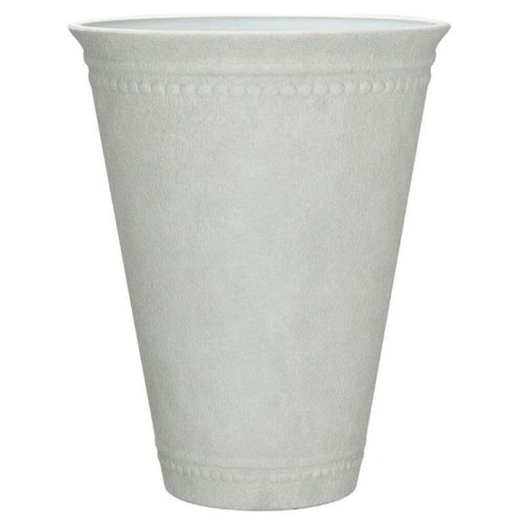 My Texas House Asti Tall Resin Planter - White 16.1